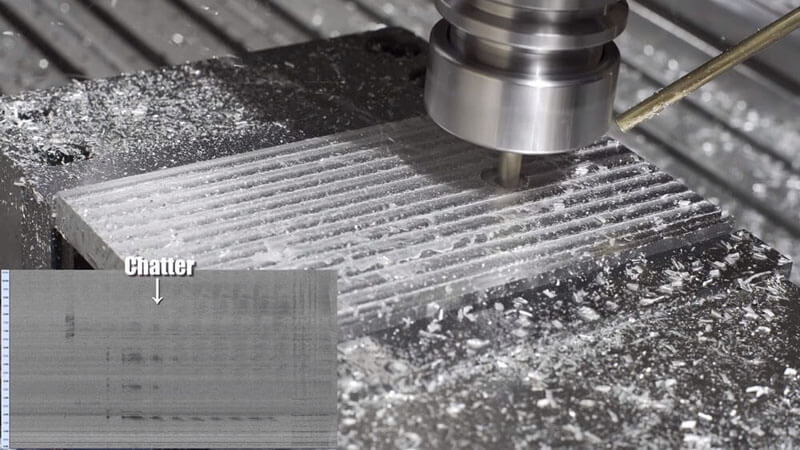 Tool chattter in CNC milling