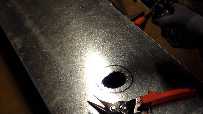 How To Cut A Hole In Metal Sheet?
