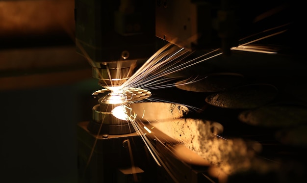 laser cutting technology flat sheet metal steel material processing with sparks high 151013 37077