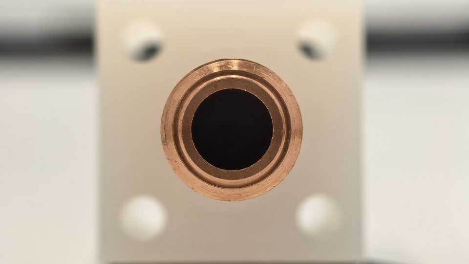 Home New 21 Copper turned component with precision bore
