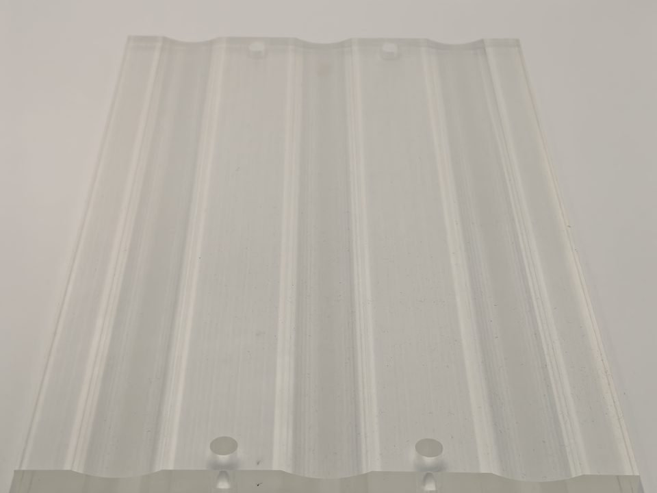Cast urethane and acrylic transparent components